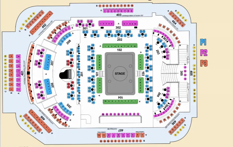 Magic Mike Seating Map Vegas