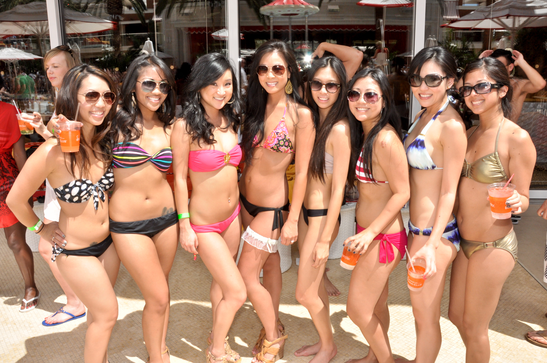 When do the pool parties close in Vegas?
