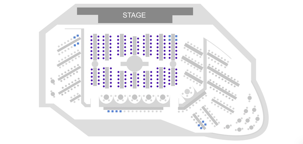 Thunder From Down Under Package 1 Thunder From Down Under Seating Map