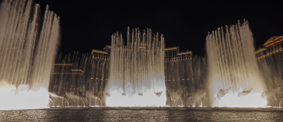 5 Best Vegas Hotels For Bachelor Parties 1 View of the hotel Bellagio, popular destination for Vegas bachelor parties